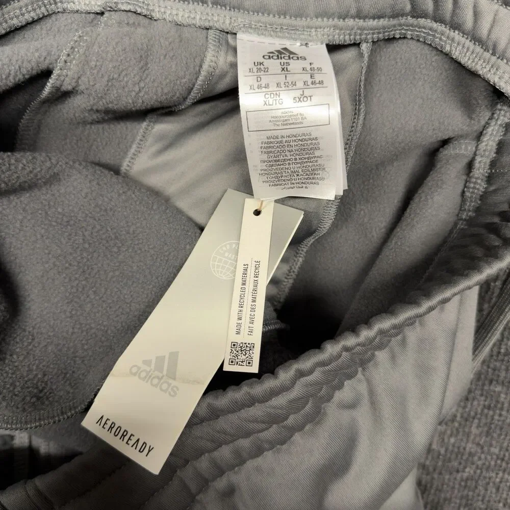 Adidas 3SSB 3-Stripes Select Basketball Player Issue Sweatpants Gray Men's XL